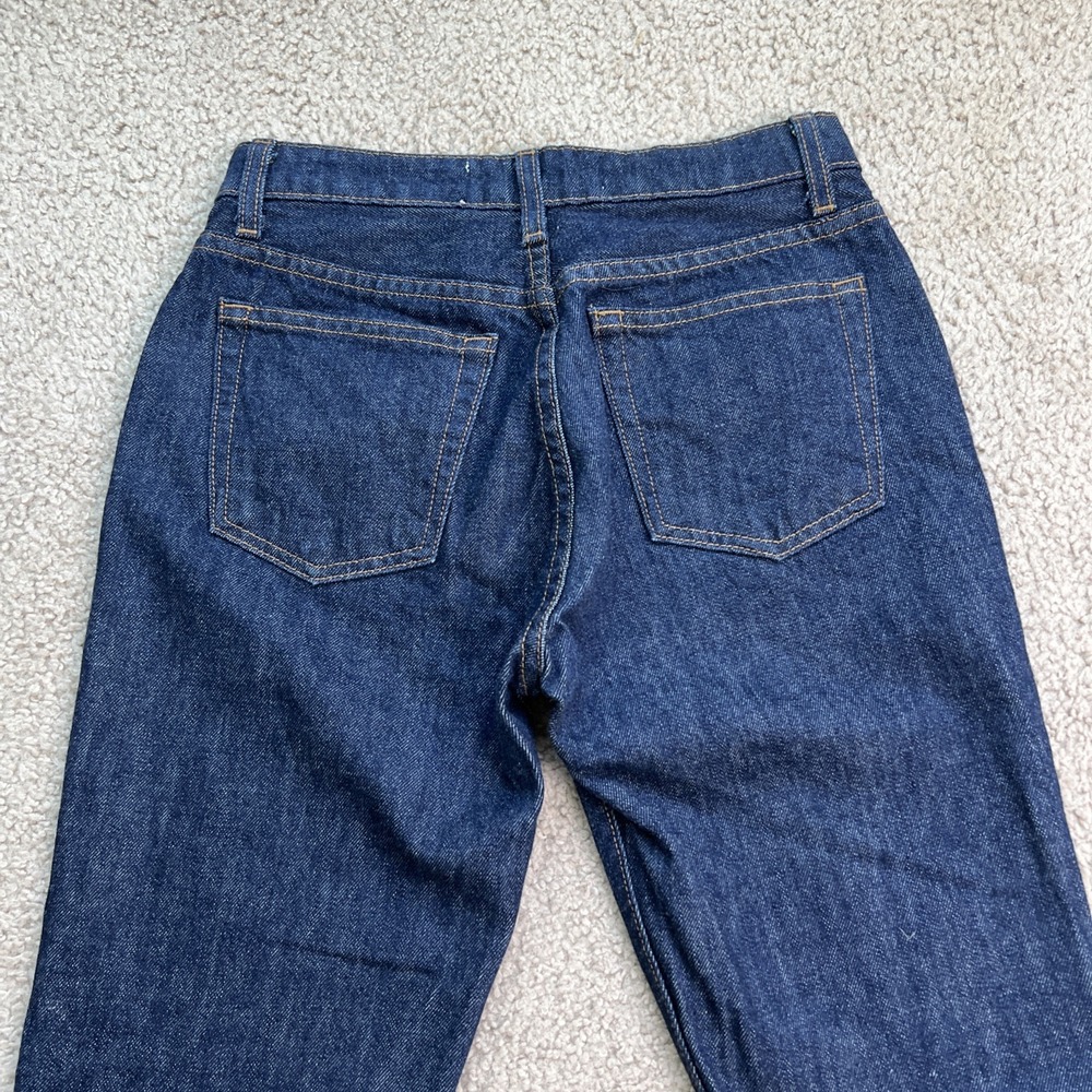 Reformation Womens 24 Winona Mid Slim Blue Jean Dark Wash - Picture 8 of 11
